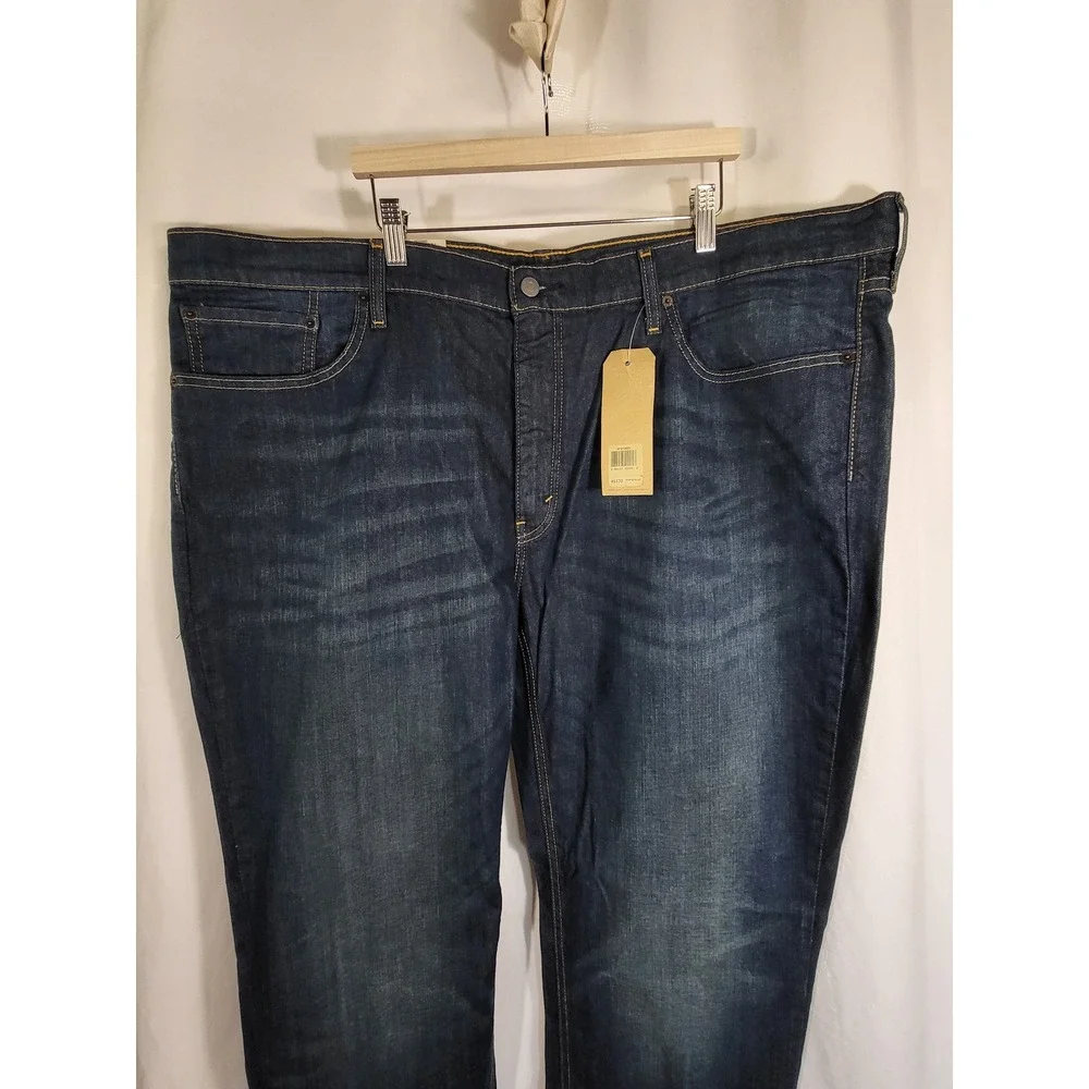 Levis‎ 541 Athletic Taper Jeans Mens 46x32 Dark Wash Stretch Blue Denim NWT
